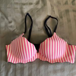 NWOT Victoria’s Secret pink striped bra
